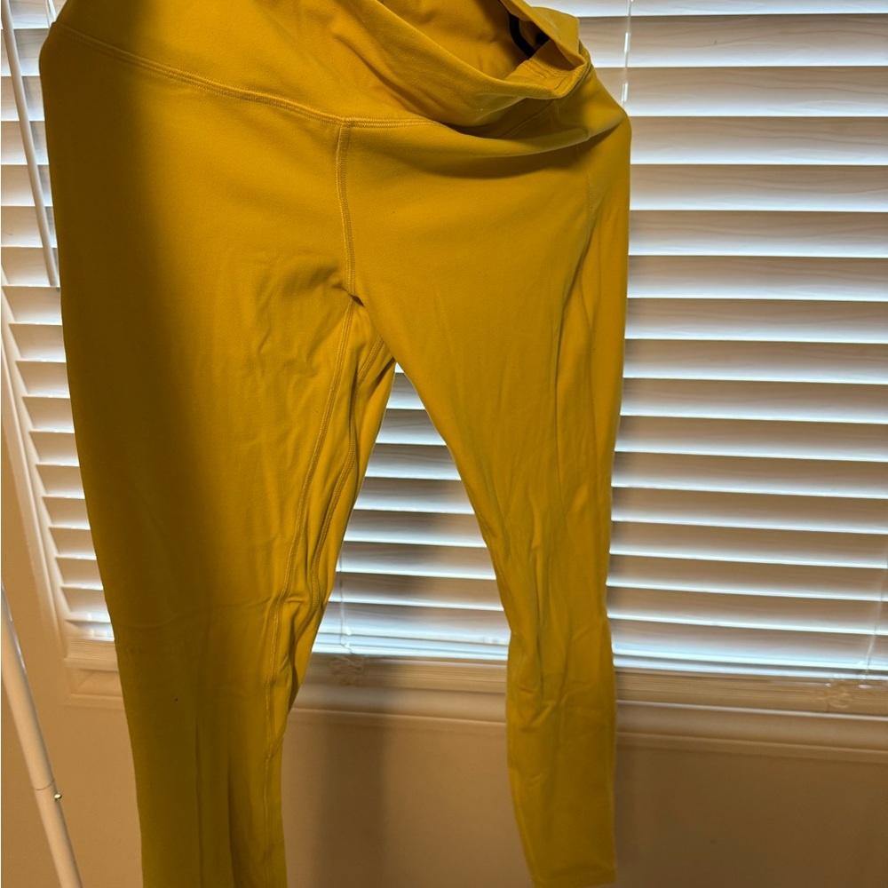 Bright Yellow Lulu Lemon Leggings